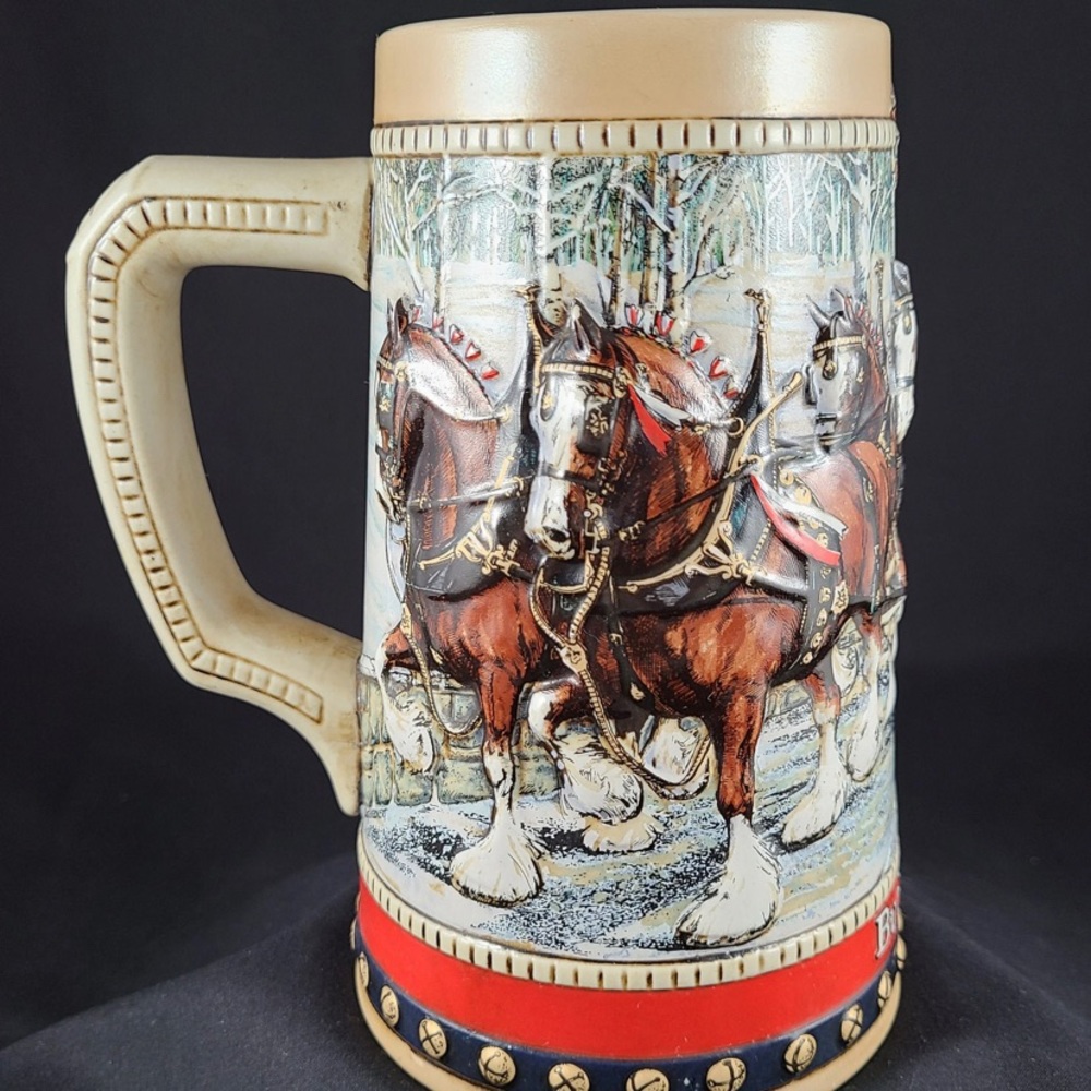 Budweiser Holiday Stein 1988 Collector’s Series